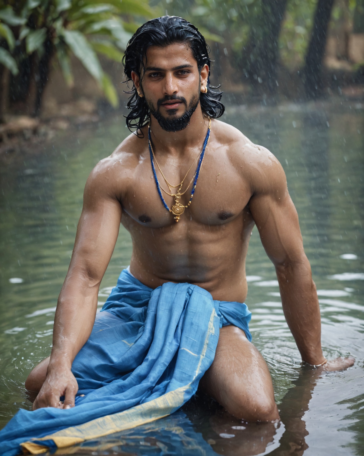 film scene,  1man,  indian male model on Tensor.Art