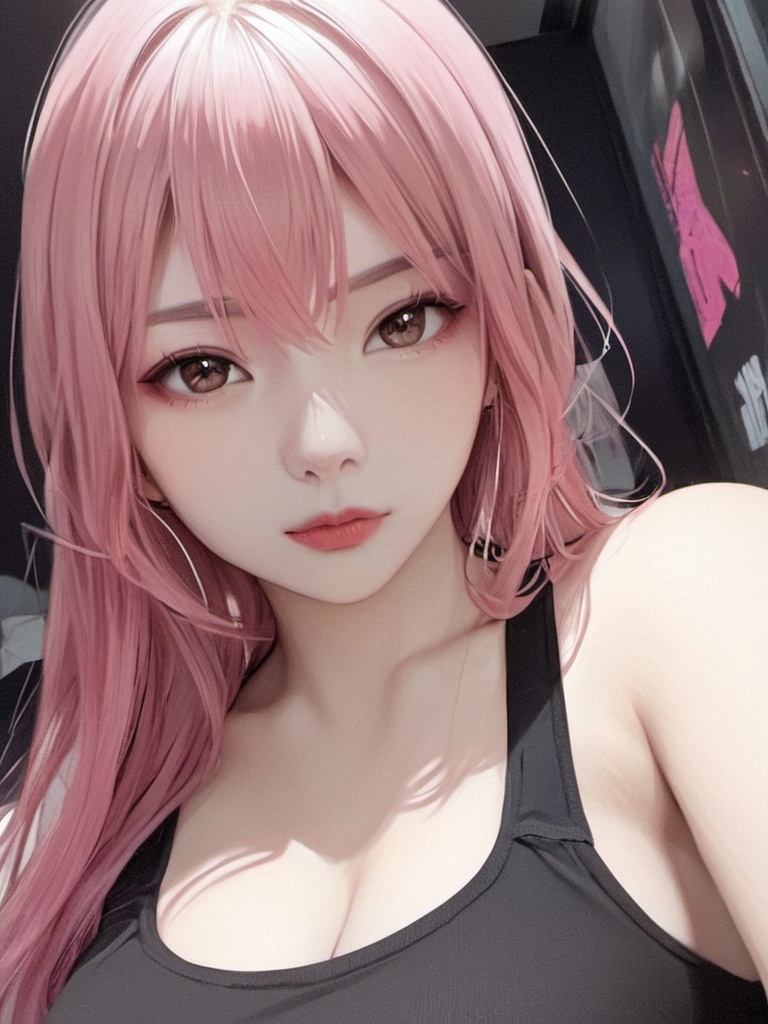 doudou,1girl,pink hair,white esports earphones,(masterpiece, top quality, best quality, art, beautiful and aesthetic:1.2),extreme detailed,highest detailed,Realistic skin texture,realistic photos,realistic,white background,<lora:doudou-000009:1>,standing,close-up,