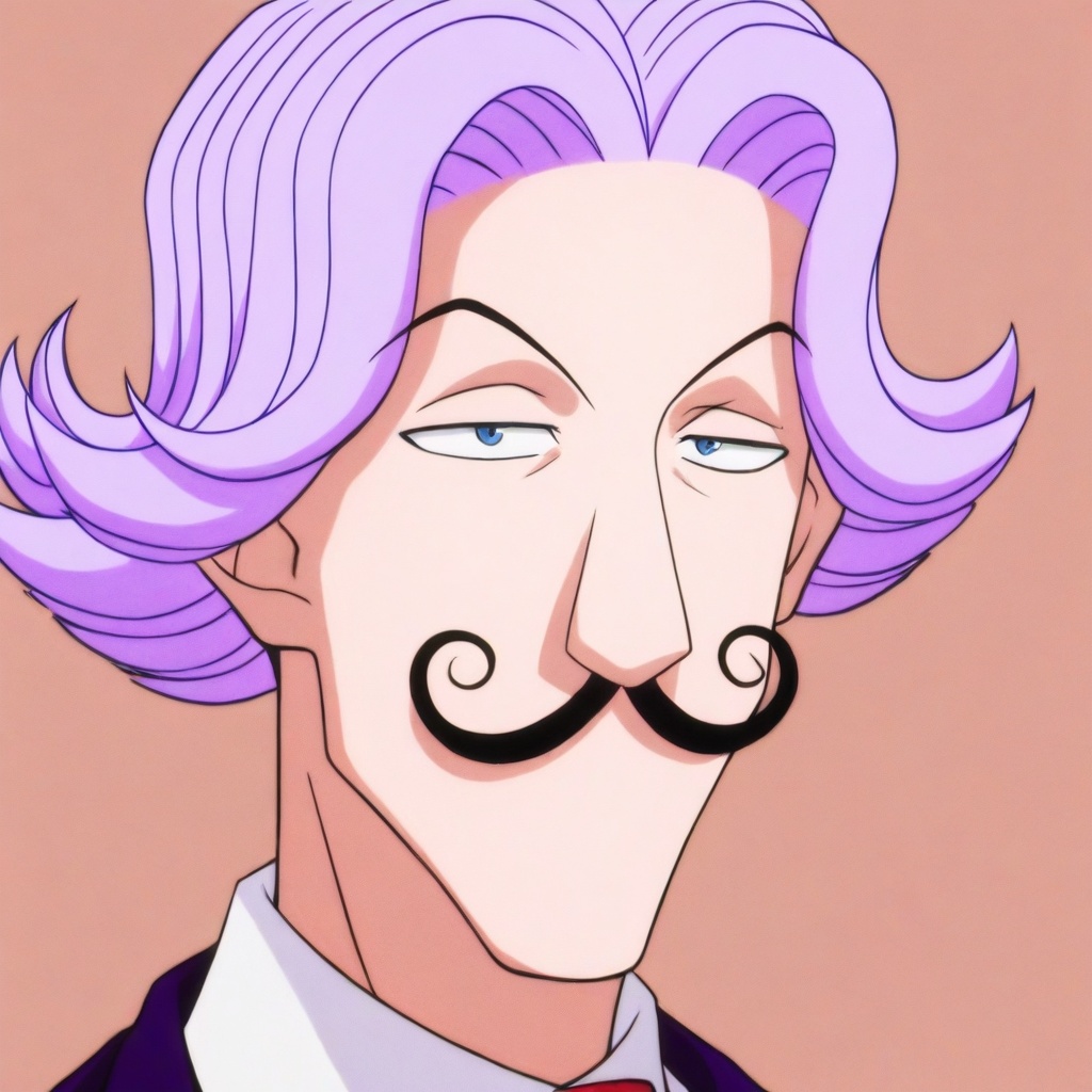 satotz,  purple hair,  blue eyes on Tensor.Art