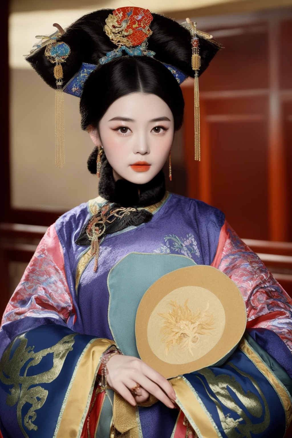 <lora:贵妃:1>,best quality,masterpiece,women of the qing dynasty in china,