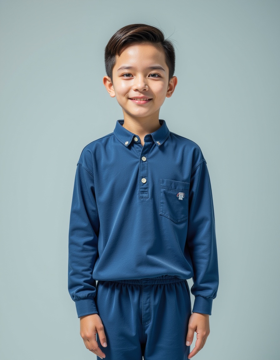 1boy,full body,realistic,blue clothes