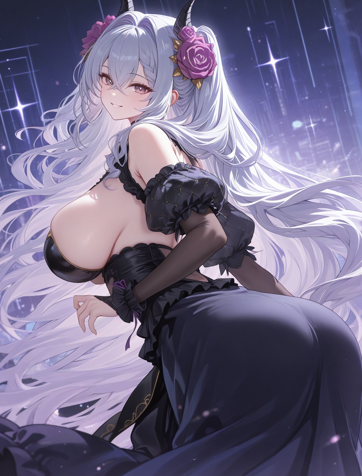 tiger \(azur lane\),  long dress,  leaning forward on Tensor.Art