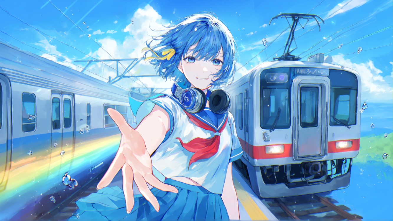 青岚空灵/水彩风格 by chosen鲷 on Tensor.Art