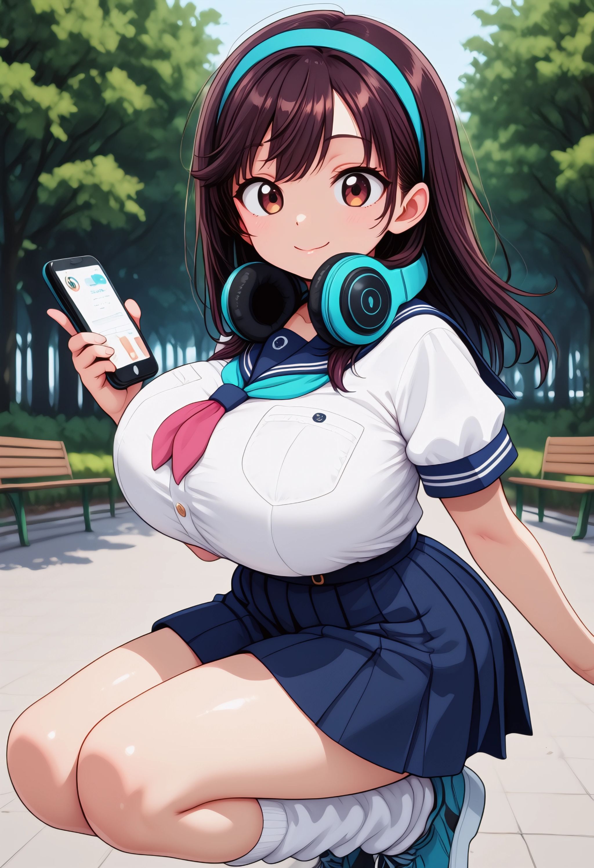 1girl,  ichijou hotaru,  huge breasts on Tensor.Art