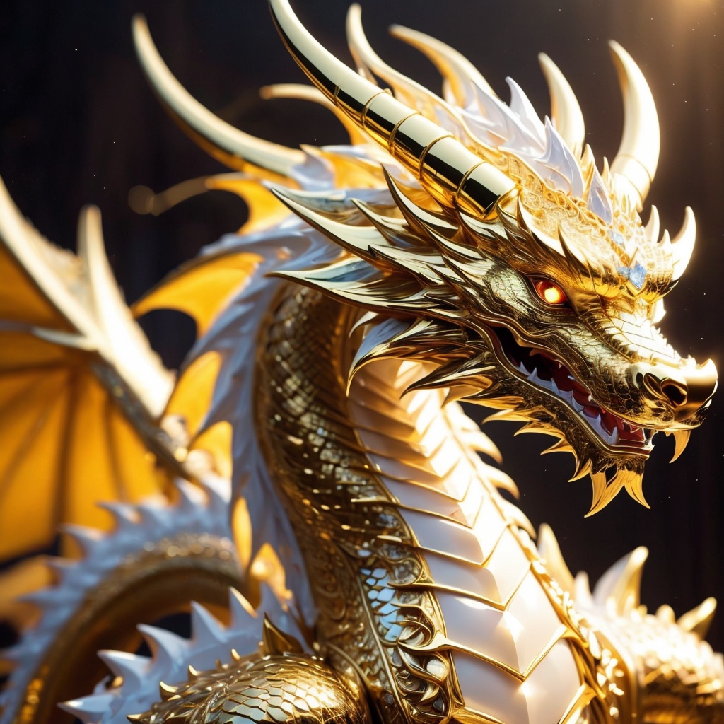 ChineseDragon,no humans,horns,dragon,scales,gold dragon,<lora:ChineseDragon_v1:1>,