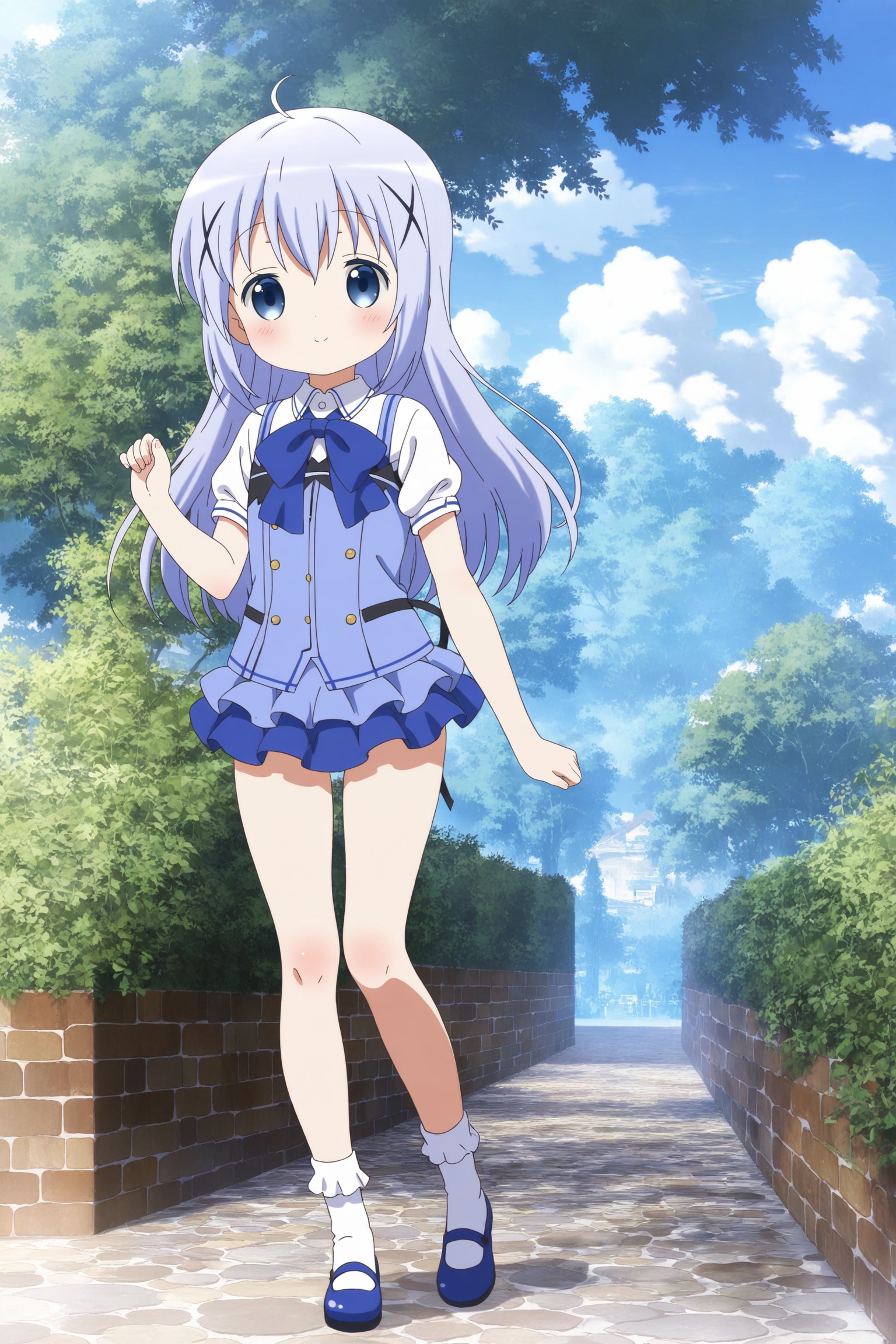 solo,  1girl,  Kafuu Chino by 桃源莉可 on Tensor.Art