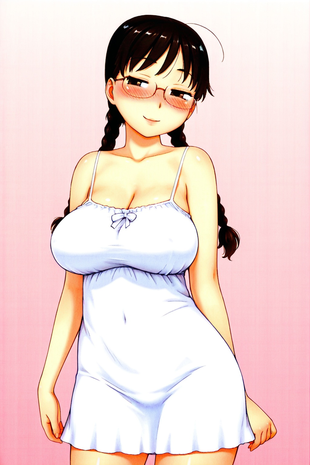 1girl,  solo,  twin braids on Tensor.Art