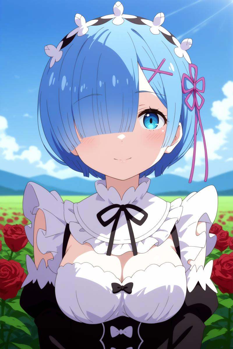 1girl,  solo,  rem on Tensor.Art