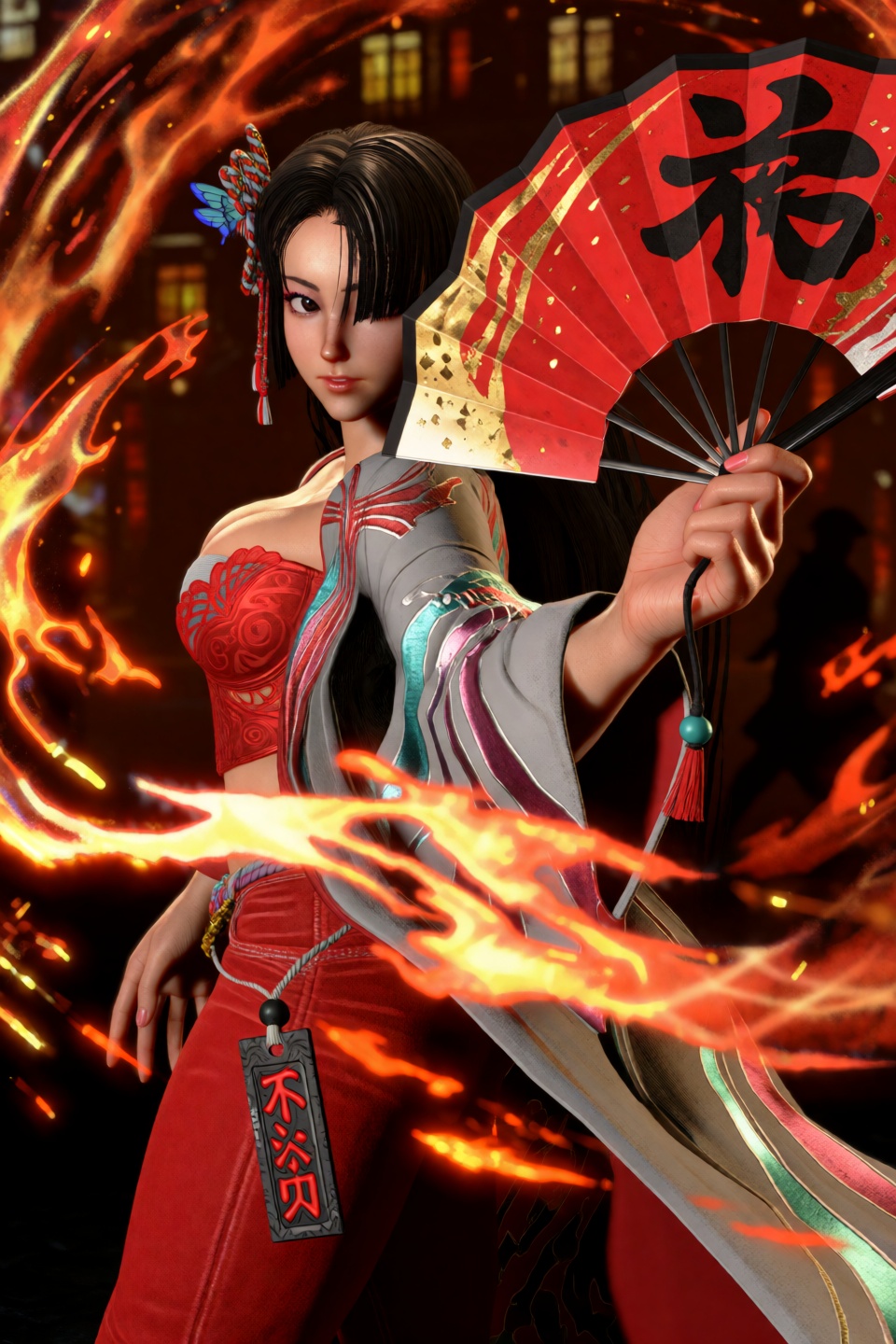 Street Fighter 6 Game Style,  Shiranui Mai,  1girl on Tensor.Art