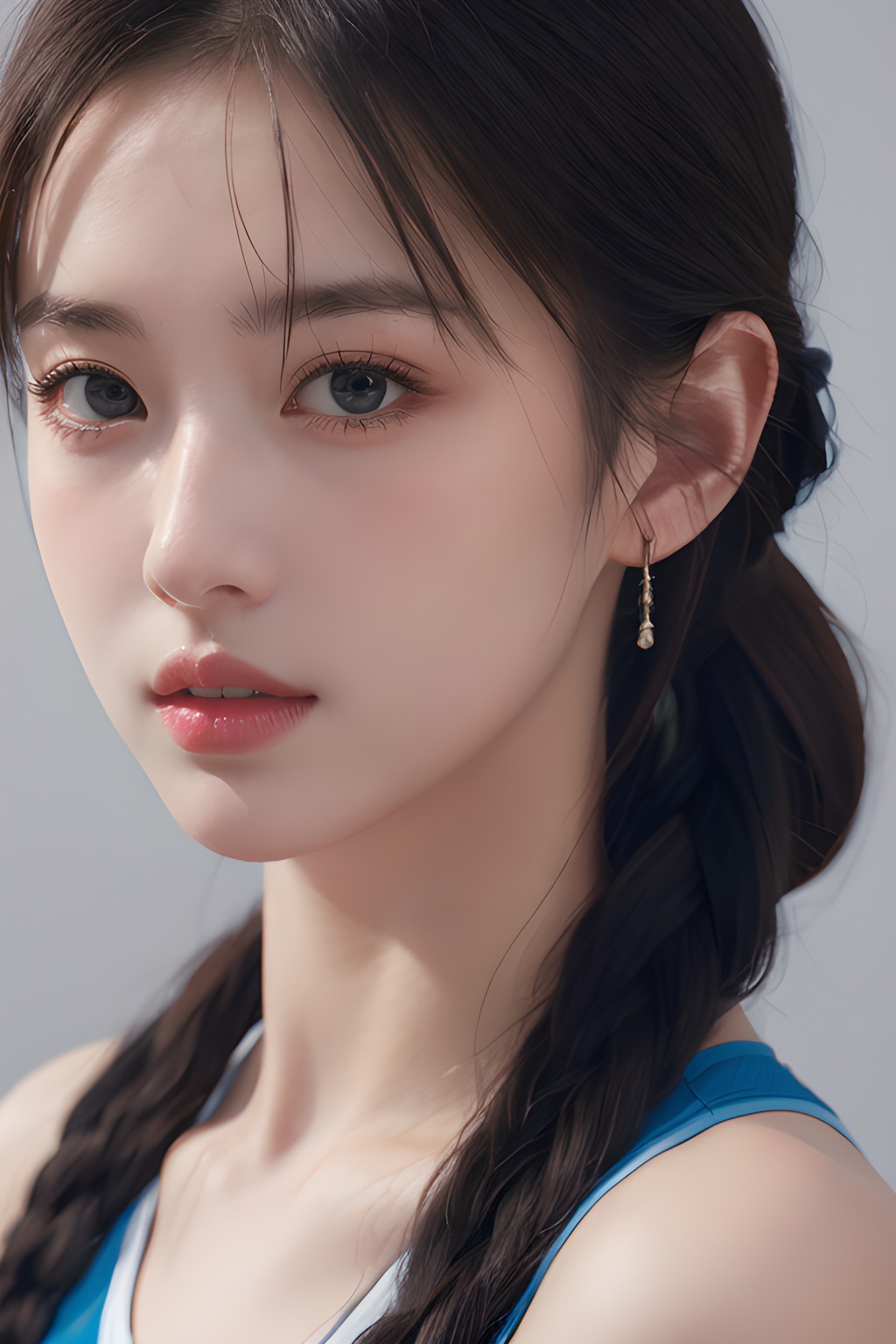 <lora:0810_10:0.7>,simple background,sportswear,, 1girl,realistic,masterpiece, best quality, photorealistic, HDR,detail