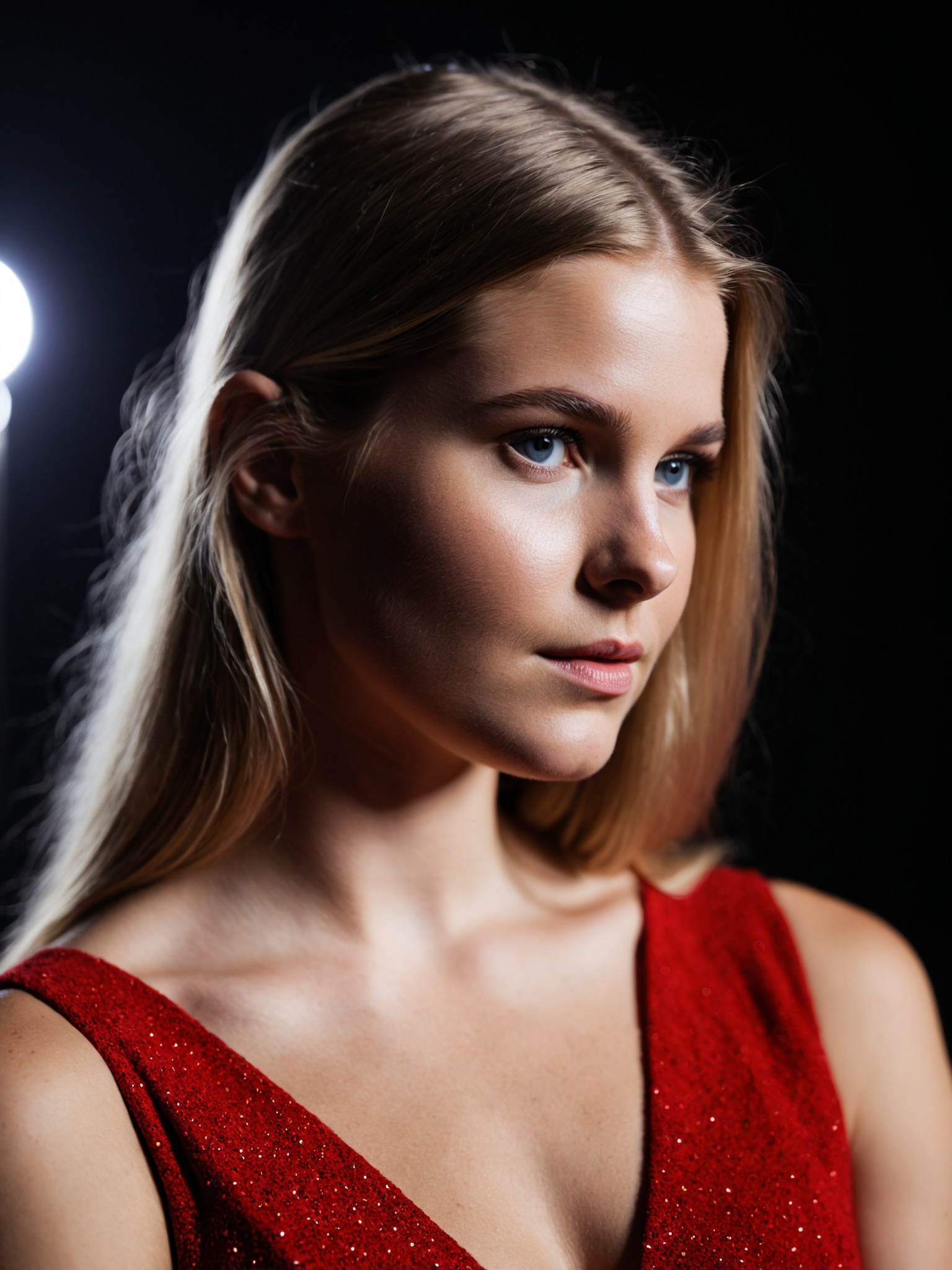 Professional Photoshoot of a 20 year old woman (close up),  ,  upper body on Tensor.Art