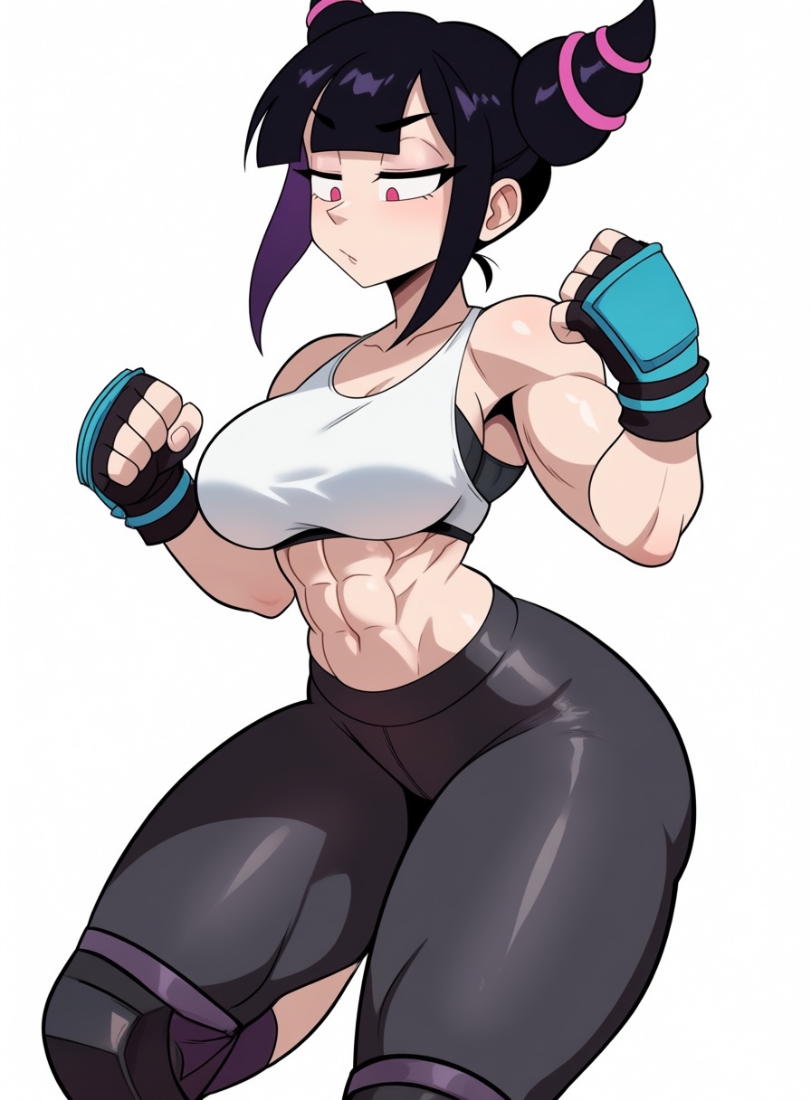 Hagentoons_Style,  1girl,  muscular body on Tensor.Art