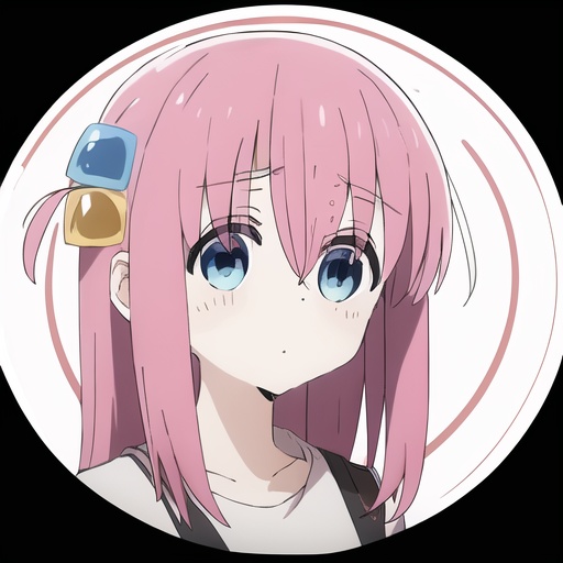 <lora:circle background:1>,circle background,<lora:bocchi:1>, bocchi,