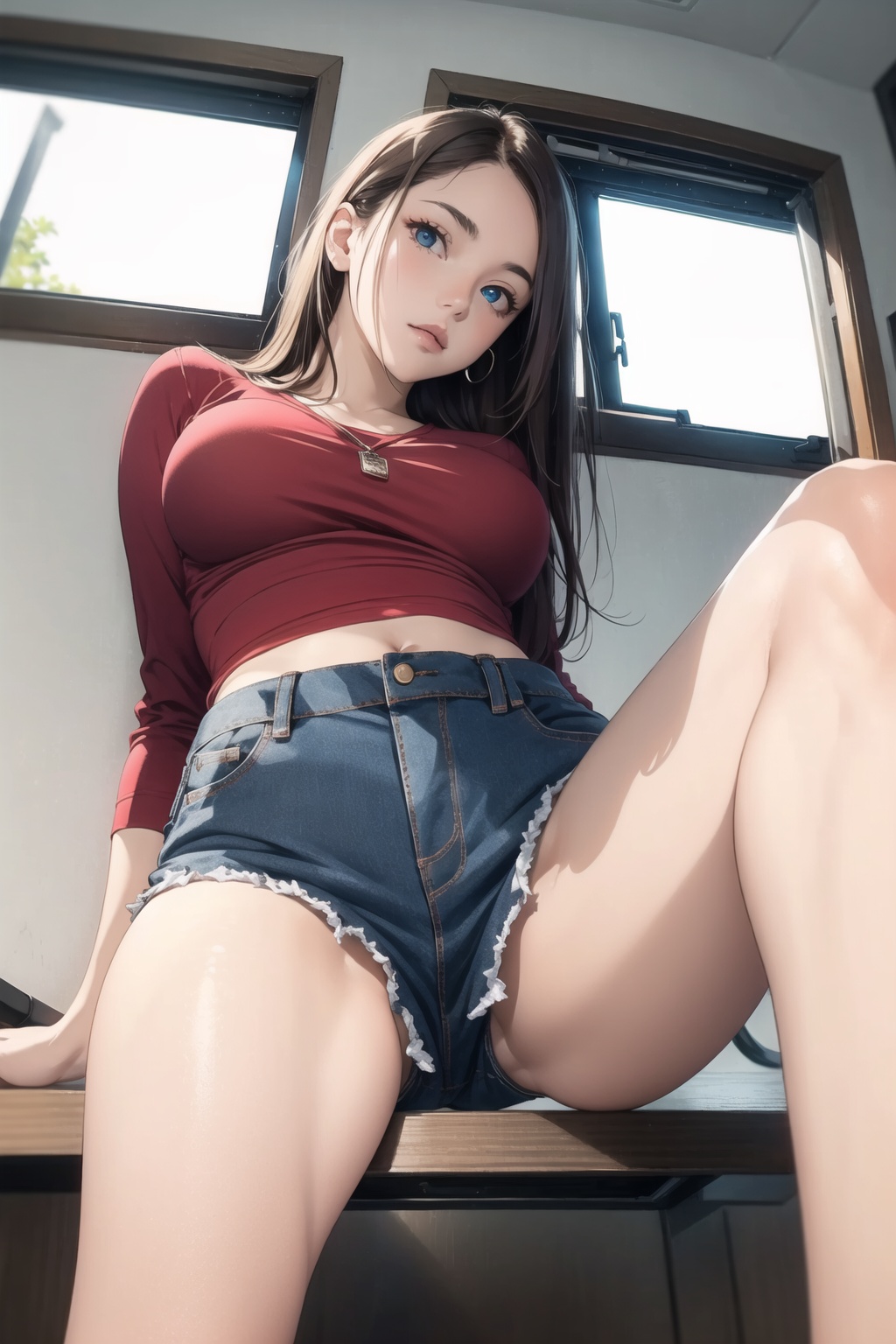 ((different clothes)),  (Petite) ,  (random pose on Tensor.Art