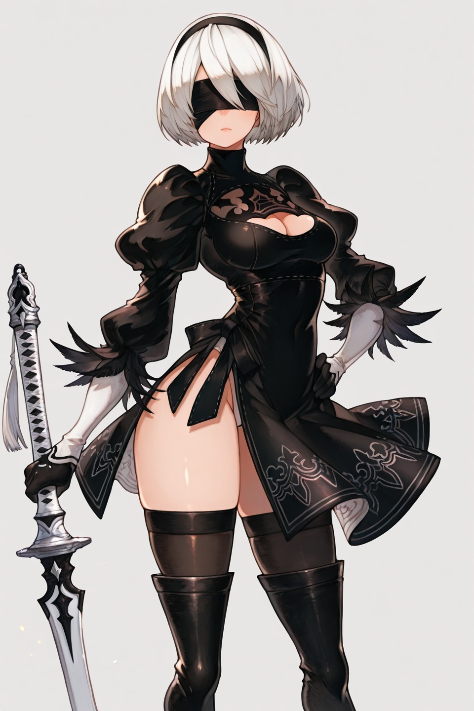 simanokoB Style,  1girl,  2b \(nier:automata\) by flyx3 on Tensor.Art