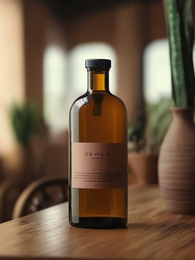 zongse,no humans,blurry,depth of field,bottle,realistic,indoors,blurry foreground,masterpiece,8K,realistic,UHD,<lora:zongse 1.0:1>,