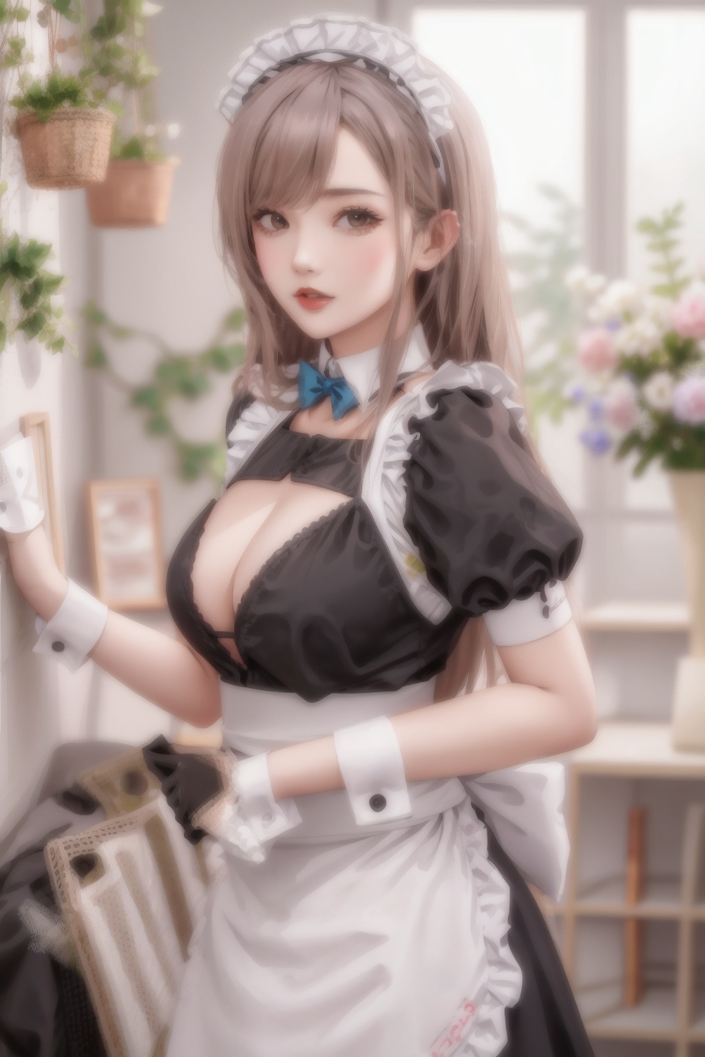 <lora:nvpu2:0.6>,1girl,housemaid,maid,