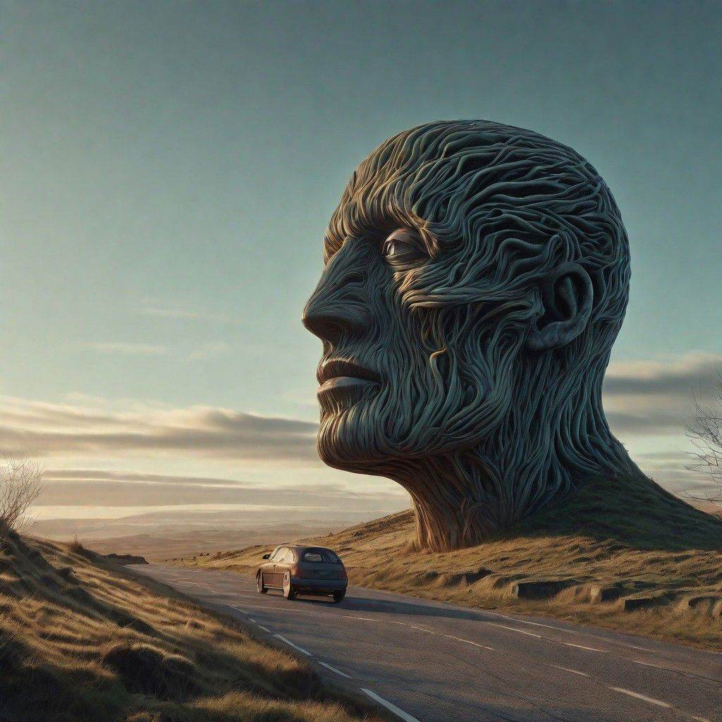 pickeld head on a sunday morning and nothing to smoke or drink surreal,  8 k on Tensor.Art