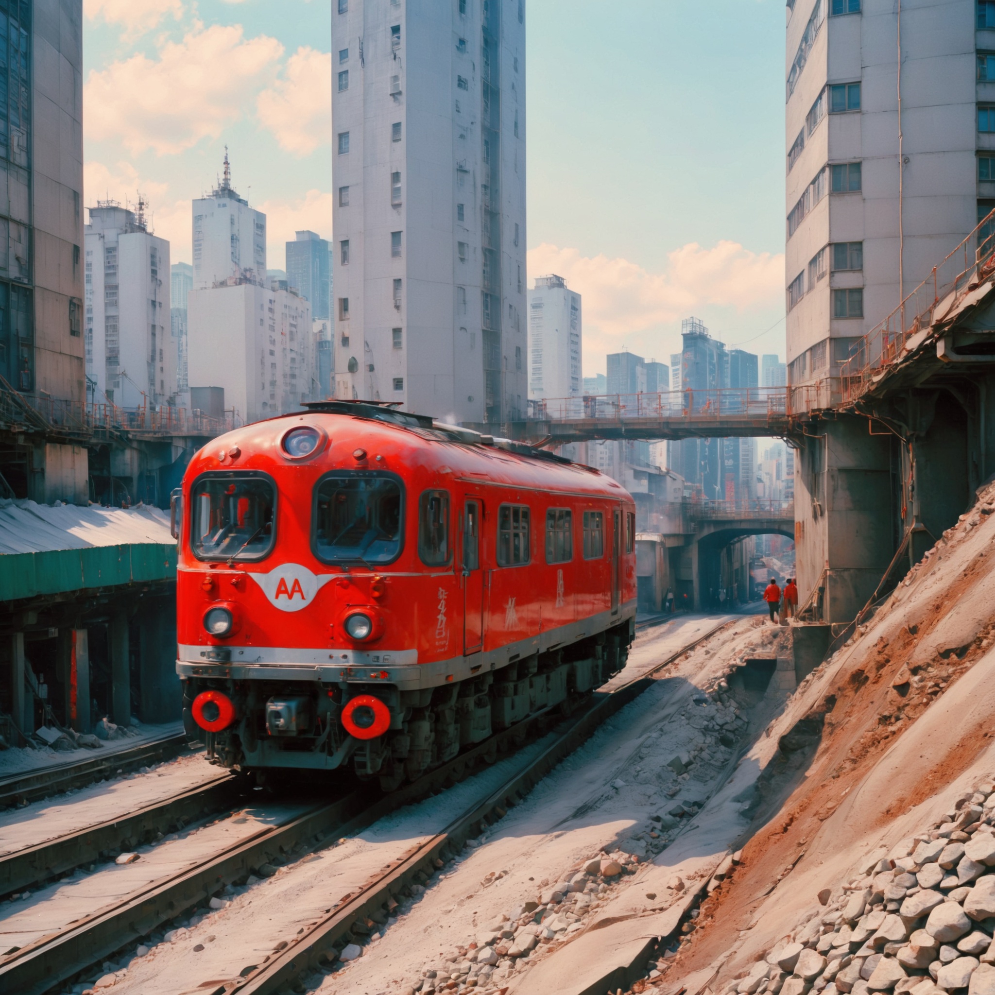 aw0k euphoric style,  a scene from akira anime,  city on Tensor.Art