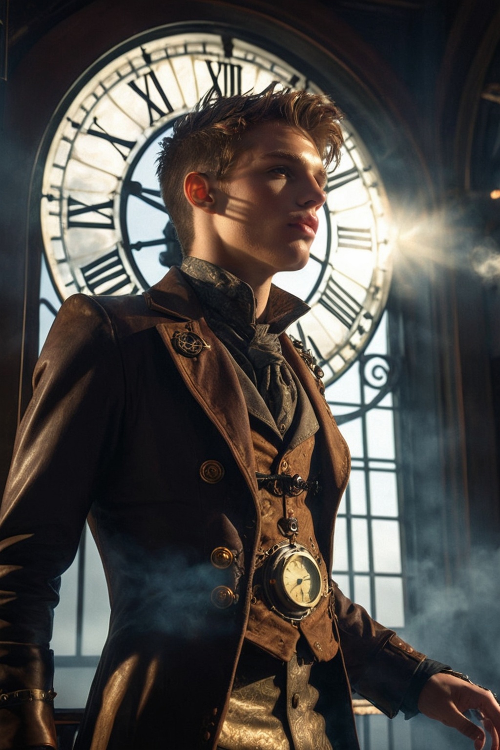(1boy),  the keeper of time,  21year old on Tensor.Art