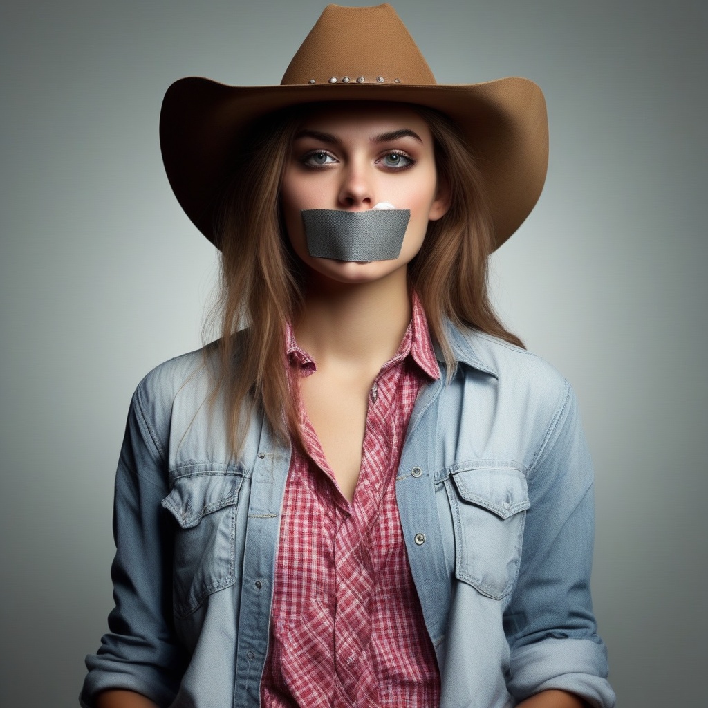 cowboy shot of one 20yo woman,  casual clothes,  tapegag on Tensor.Art