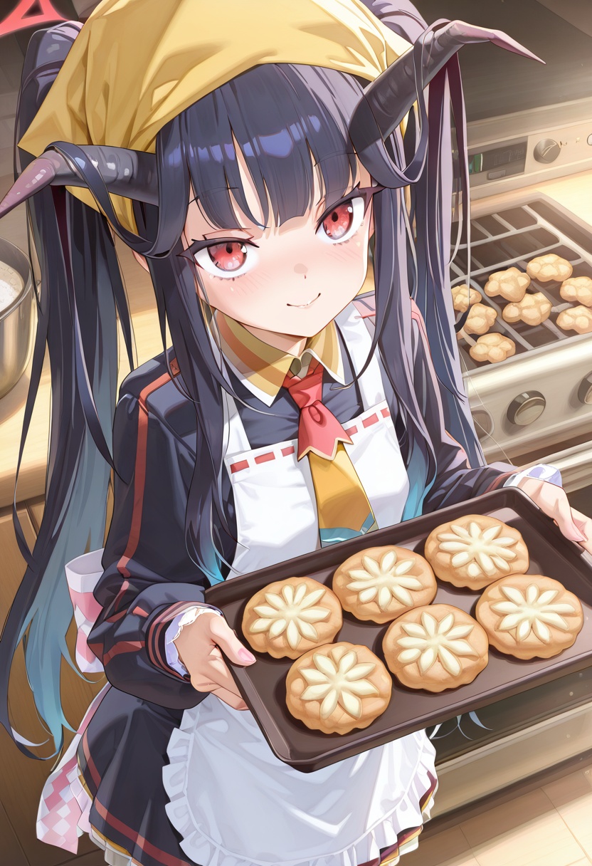 fuuka \(blue archive\),  black hair,  1girl on Tensor.Art