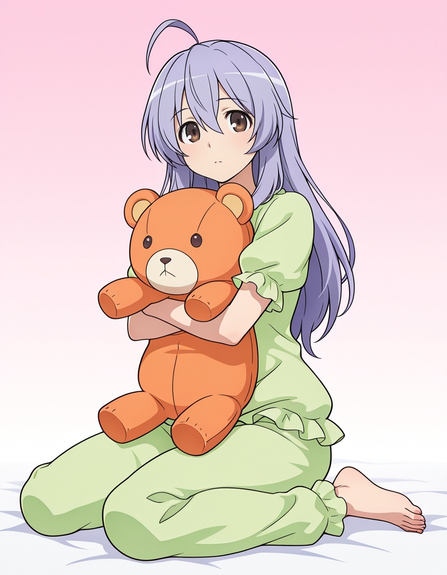 isana tachibana (yumekui merry),  long hair,  purple hair on Tensor.Art
