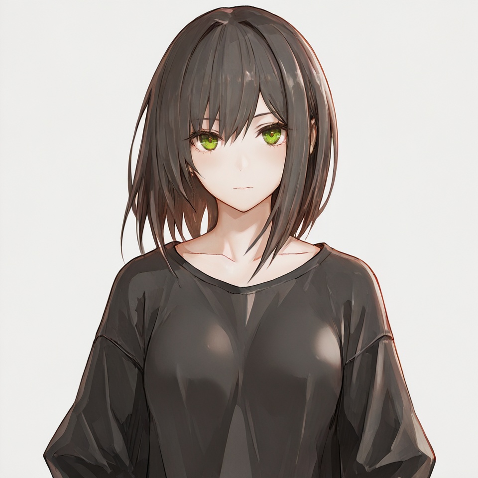masterpiece, best quality,grey background,looking at viewer,SOLO,simple background,     lowlight_style<lora:lowlight-ill2pro-e2:0.8>