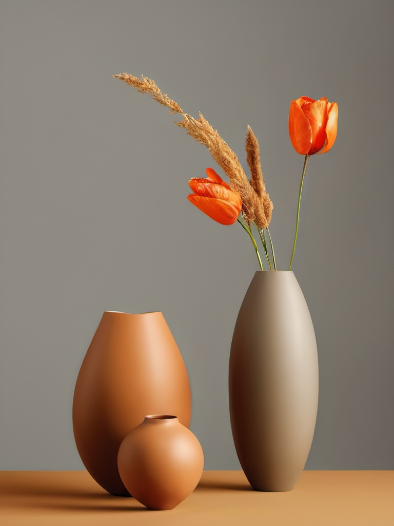 <lora:chengse 1.0:1>,chengse,no humans,still life,simple background,vase,grey background,realistic,masterpiece,8K,realistic,UHD,