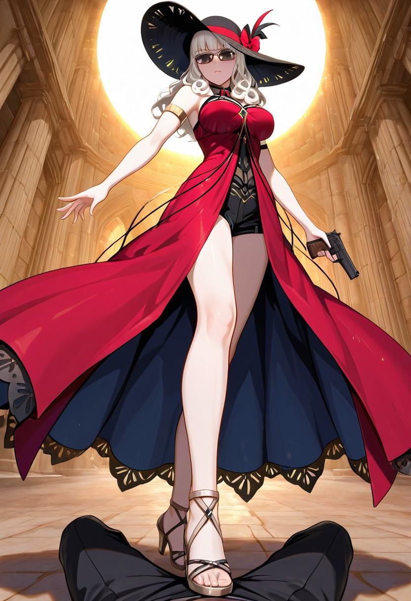 1girl,  carmilla,  white hair on Tensor.Art
