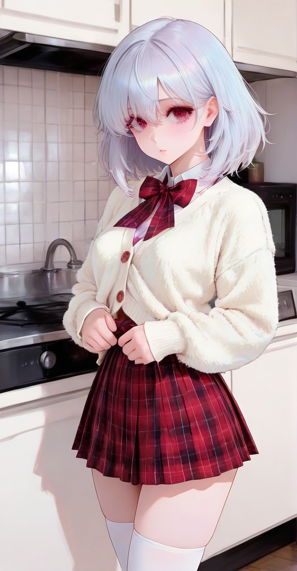 1girl,  standing,  kitchen on Tensor.Art