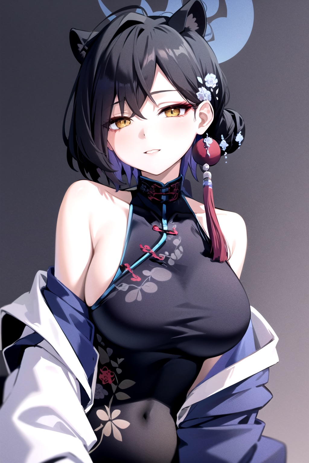 1girl,  BAKaguya,  yellow eyes on Tensor.Art