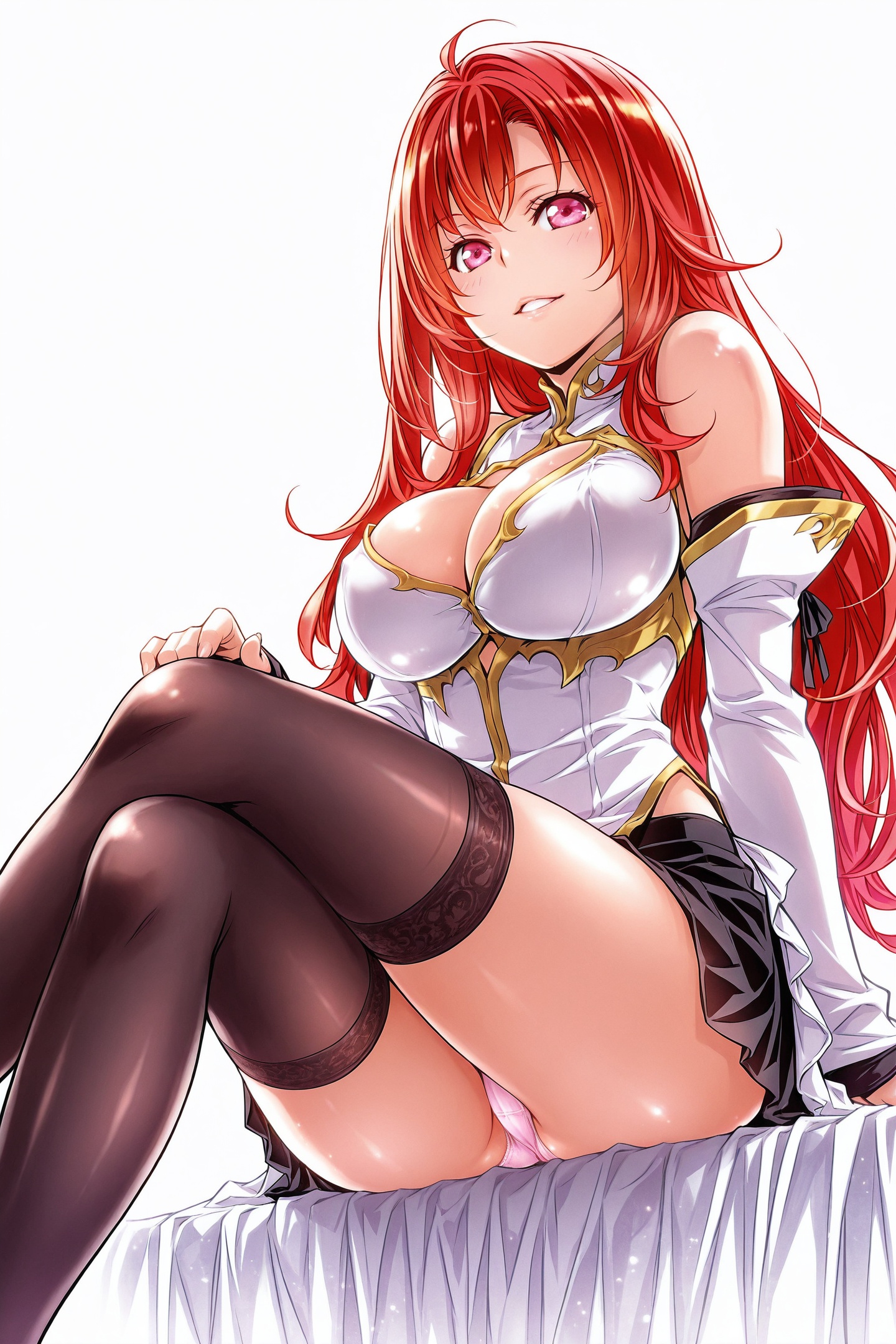 Satou Kenetsu Style,  1girl,  thighhighs on Tensor.Art