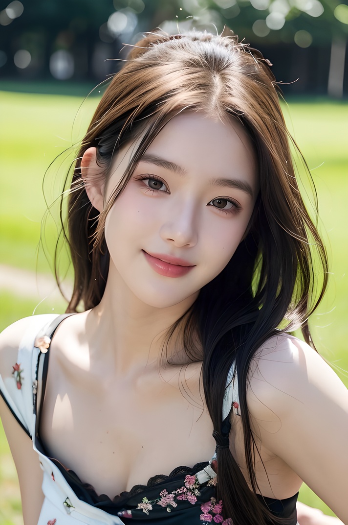 1girl,early ****,fair_skin,makeup,absurdres,light smile,realistic,cowboy_shot,facing viewer, <lora:hrqnxiaomifen_20240303121714:0.6>