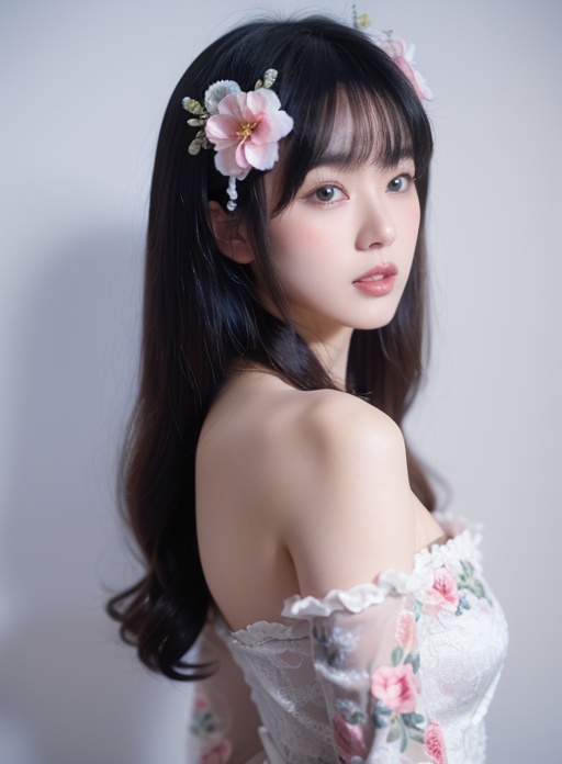 girl,  solo,  flower by 阿泽泽 on Tensor.Art