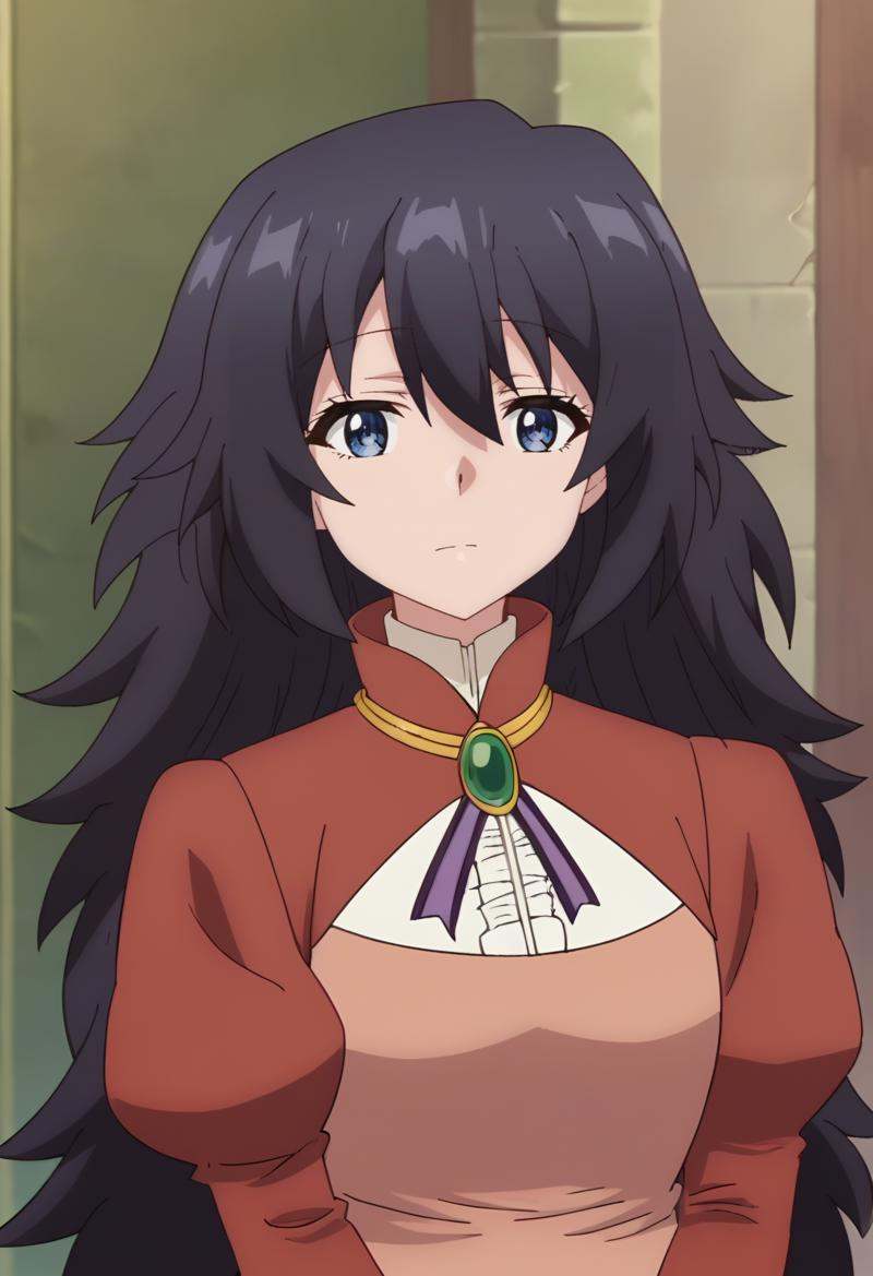 miss starga,  long hair,  black hair on Tensor.Art