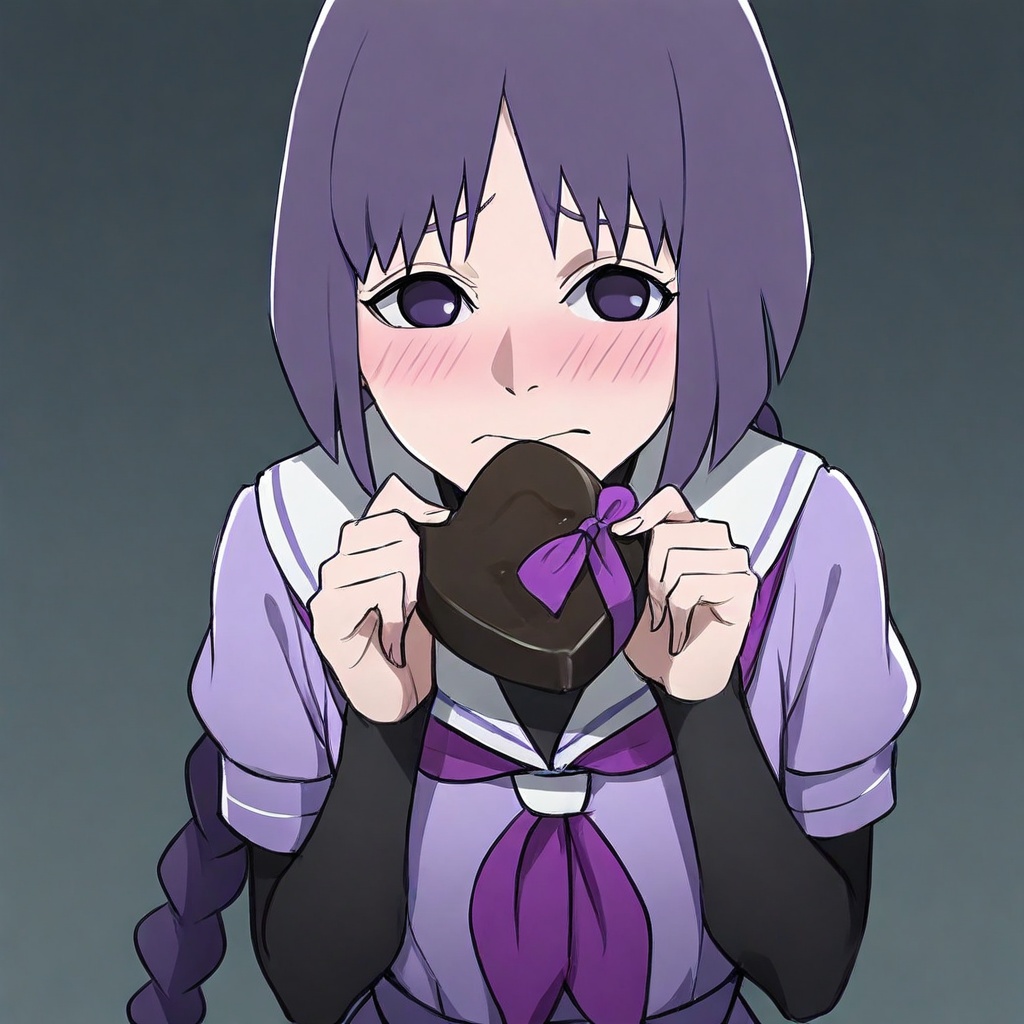 sumire kakei,  sumire kakei \(boruto\),  purple hair on Tensor.Art