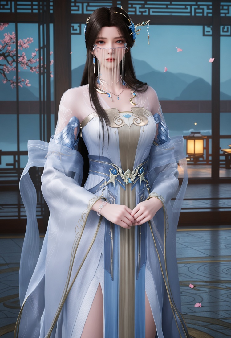 安妙依服装2 发饰和飘带不稳定-国漫-Illustrious光辉 by 云落 on Tensor.Art