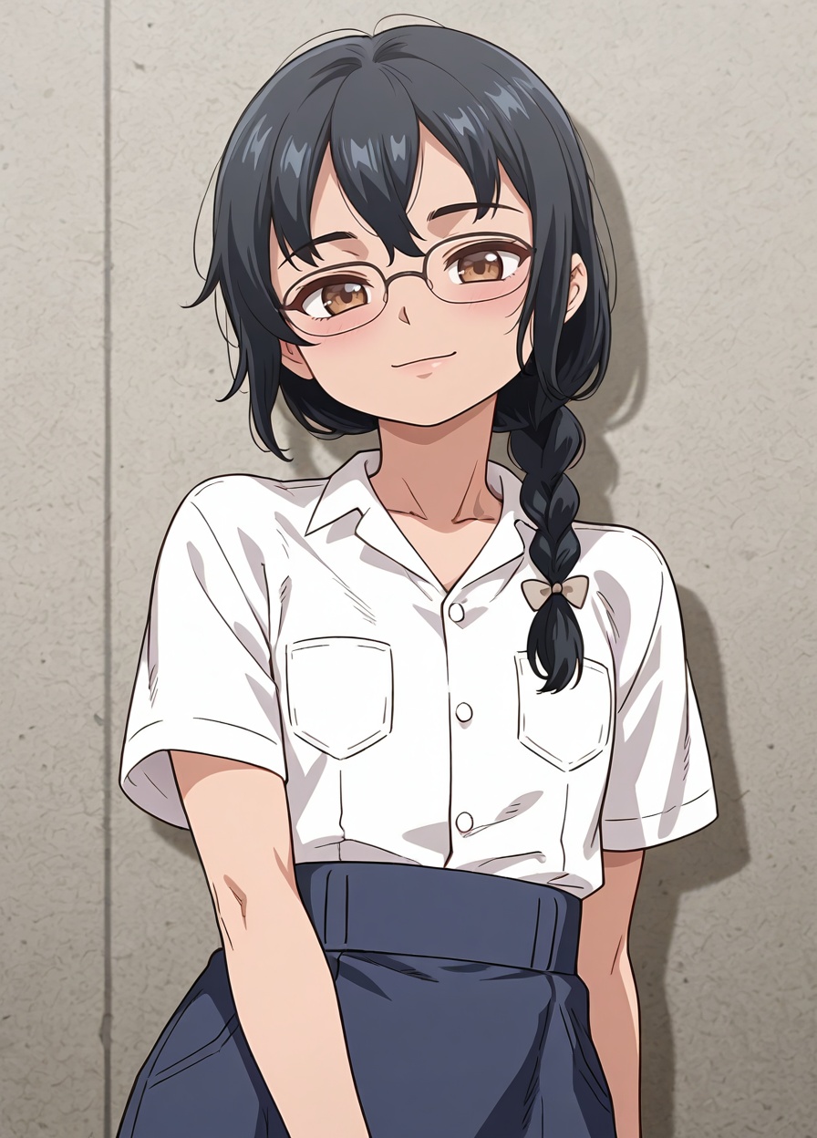 reiko,  glasses,  black hair on Tensor.Art