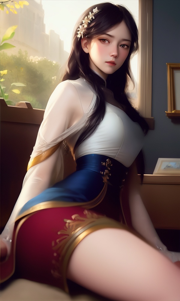 (,1girl, ,best quality, ),looking at viewer, <lora:374-DA-斗罗大陆-江楠楠-露肩装:0.8> ,, ,masterpiece,, 1 girl, ,colorized,  , by Jeremy Lipking,  (()), (),