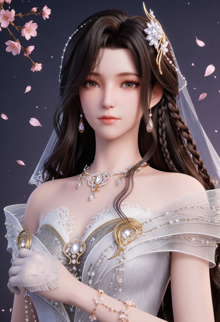 夜未央婚服-国漫-Illustrious光辉 by 云落 on Tensor.Art