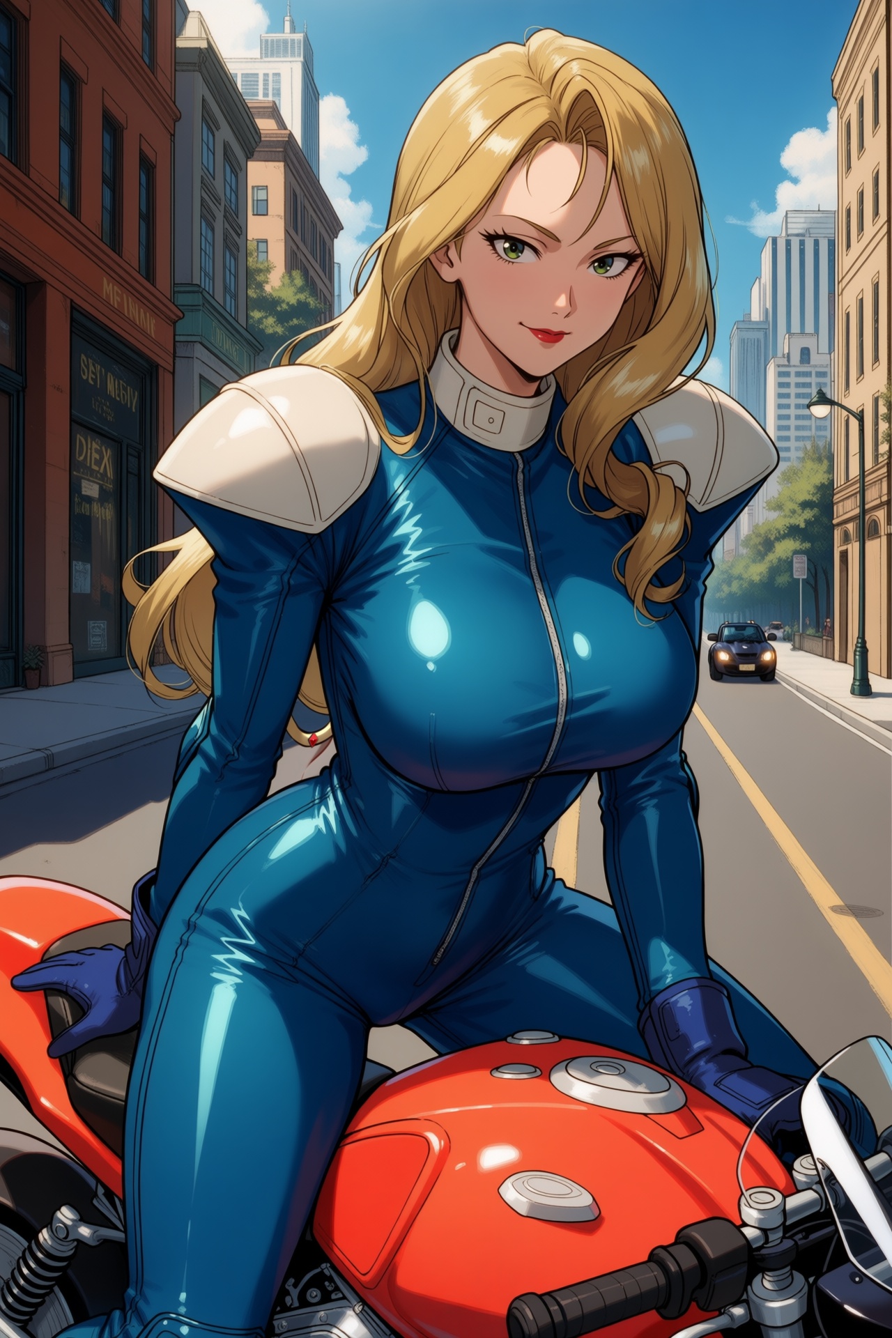 Rex,  long blonde hair,  green eyes on Tensor.Art