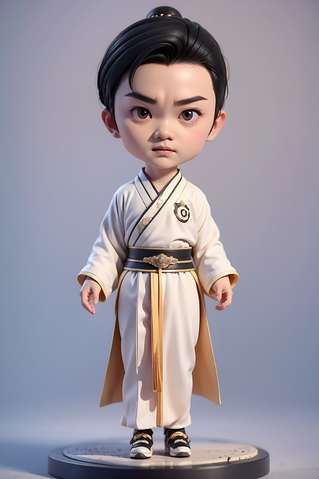(best quality:1.4),(masterpiece:1.4),(8K:1.4),(extremely detailed:1.4),1boy,(black eyes:1.2),(black hair:1.2),full body,(chibi:1.4),