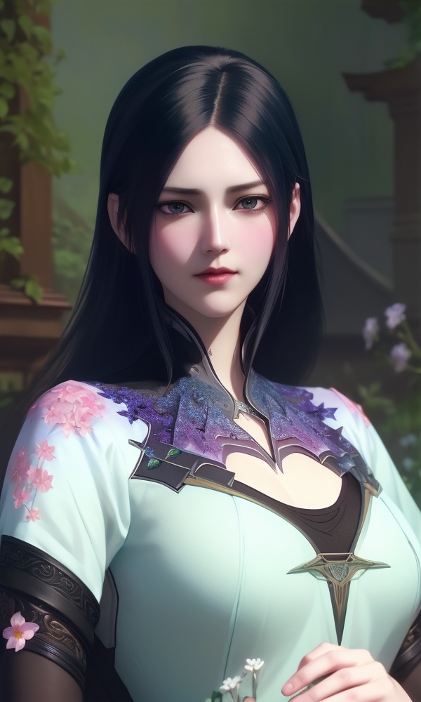 (,1girl, ,best quality, ),looking at viewer, <lora:383-DA-斗罗大陆-柳二龙:0.8> ,, ,,anime,(masterpiece, top quality, best quality, official art, beautiful and aesthetic:1.2), (1girl)	, , (()),extreme detailed,(fractal art:1.3),colorful, flowers ,highest detailed,(by Jeremy Lipking)    (()), (),