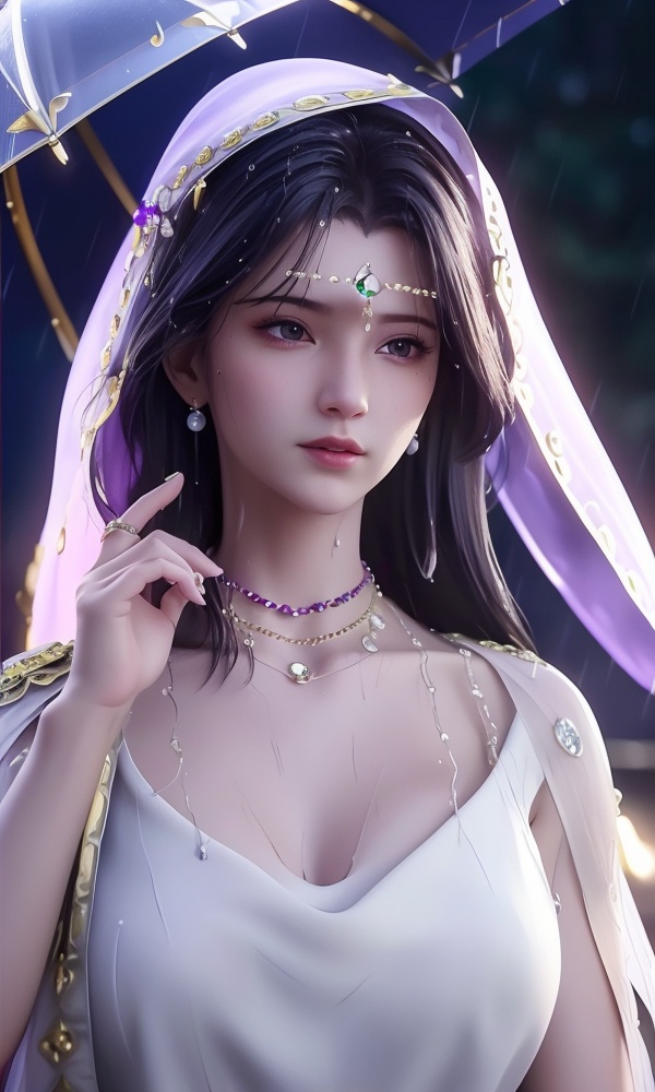 <lora:362-DA-神印王座-女使大人:0.8>,(,1girl, ,best quality, ),ultra detailed 8k cg, ultra detailed background,  ultra realistic 8k cg, flawless,  tamari \(flawless\), professional artwork, famous artwork, cinematic lighting, cinematic bloom, (( , )),, dreamlike, unreal, science fiction,  luxury, jewelry, diamond, pearl, gem, sapphire, ruby, emerald, intricate detail, delicate pattern, charming, alluring, seductive, erotic, enchanting, hair ornament, necklace, earrings, bracelet, armlet,halo,masterpiece, (( , )),,  ,cherry blossoms,(((, night,night sky,,  ultra high res, (photorealistic:1.4), raw photo, 1girl, , rain, sweat, ,wet, )))(( , ))   (()), (),