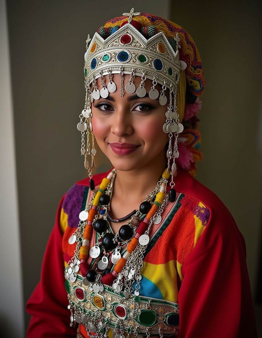 a woman in traditional outfit,  Cinematic still,  Basic on Tensor.Art