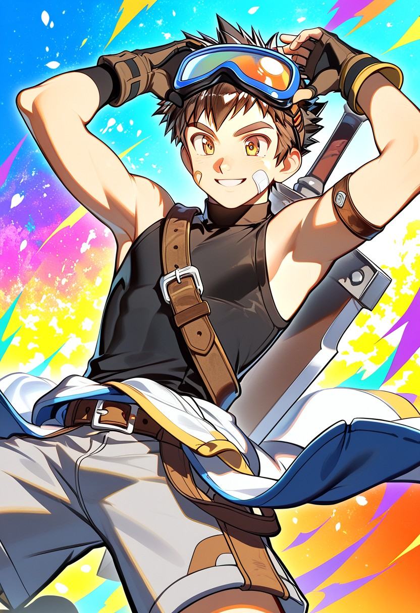 Anime male character,  1male,  solo male focus on Tensor.Art