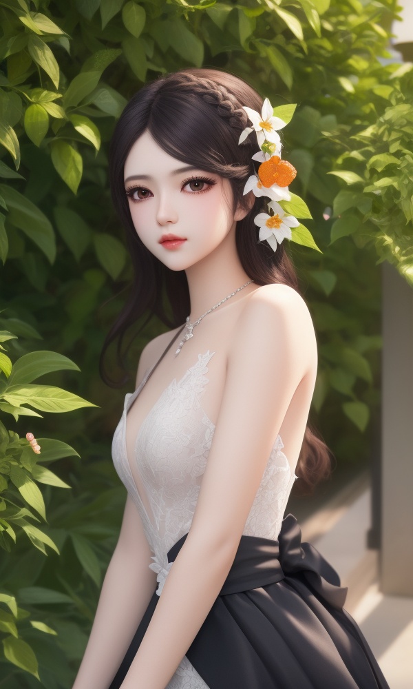 (,1girl, ,best quality, )<lora:365-DA-梦塔·雪谜城-艾妙妙:0.7>,ultra detailed background,ultra detailed background,ultra realistic 8k cg,, ,masterpiece, (( , )),, ,tamari \(flawless\),     ,  orange blossoms,  (()), (), ,,