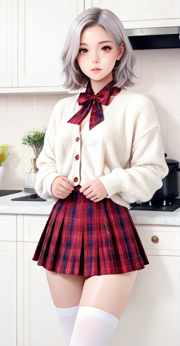 1girl,  standing,  kitchen on Tensor.Art
