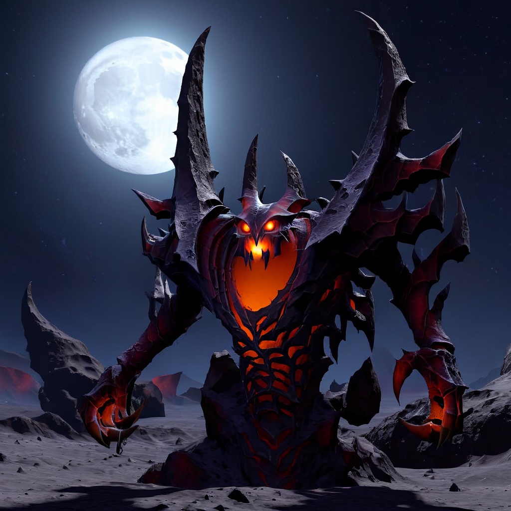 ShadowFiend,  on the moon on Tensor.Art